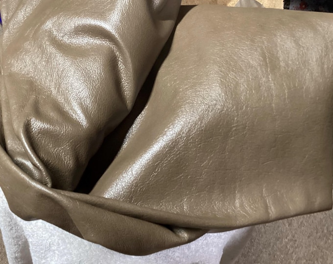 Gaffnay Brown Leather Cowhide Remnants.  Leather Remnants. Upholstery Leather,  WS02