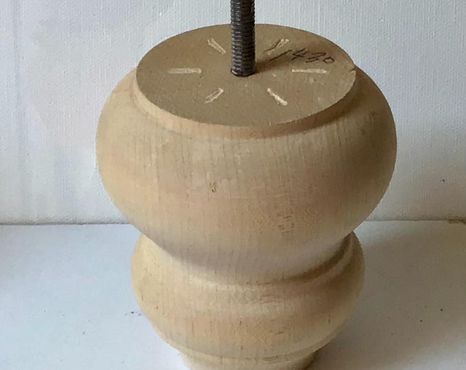 4 unfinished wooden furniture legs. chair risers. chair legs. home decor. 1430