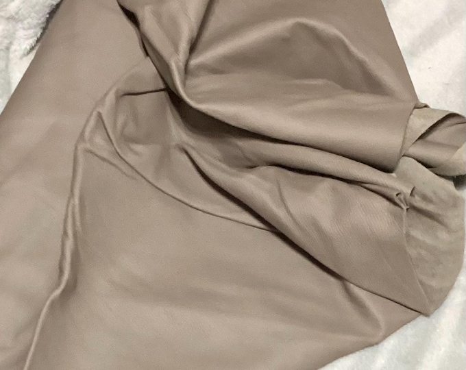 62 square feet Stone Gray Leather Cowhide . Upholstery. Automotive. Garment.  DEAL78