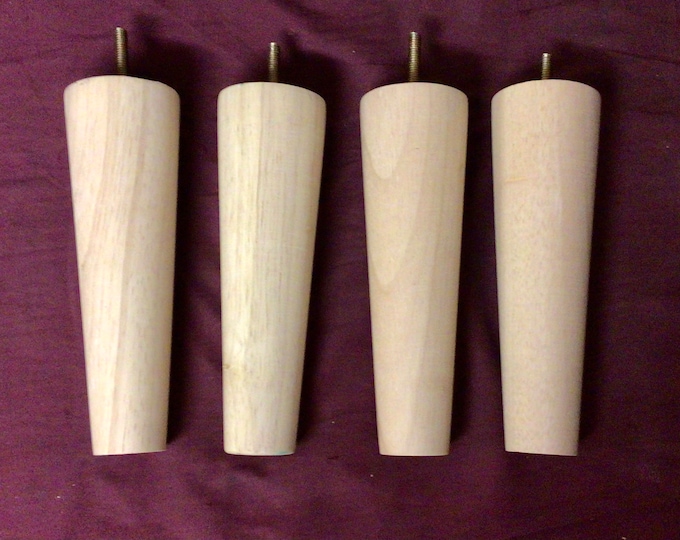 Package of 2 or 4 Unfinished 8 Inch Furniture Legs.  LT8215
