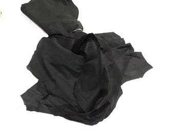 8 Brown Embossed Lambskin Leather Hides: Upholstery Garment Samples. SHRM901