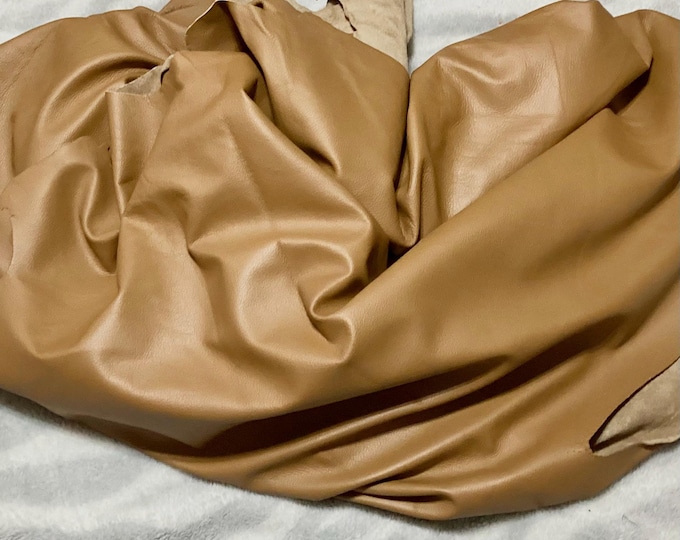 61 square feet Butterscotch Leather Brahma Cowhide. DEAL18