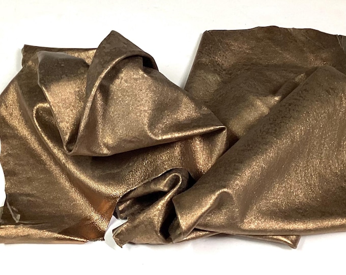 Distressed Rose Gold Leather Lambskins. Leather hides. Handbag Leather. Crafting Leather. OSM1171