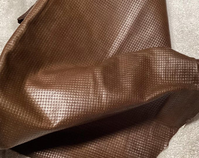 Brown Embossed Leather Lambskins.  OSM20686