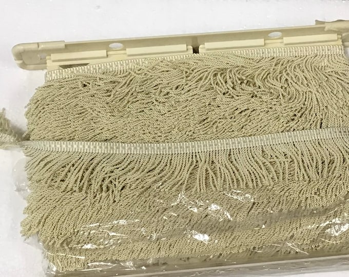 Cream 2 Inch Bullion Fringe, Upholstery Trimming, Upholstery-Garments-Pillow Trimmings.  B01