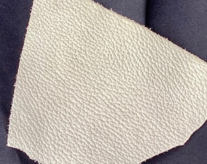 Dark Arctic White Pebbled Leather Cowhides.  TOWN0303