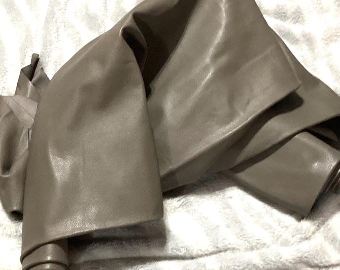 Taupe Leather Cowhides.  Upholstery. Garment. Automotive. Cowhides. DEAL67