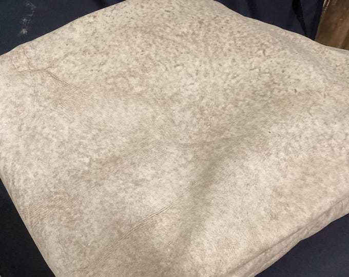 Natural Stone Nubuc Brahma Leather Cowhide,  BR56