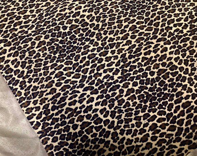 Leopard Print Leather lambskin Remnants,  OSM20544