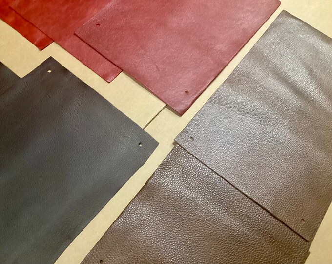 12 pieces Leather Cowhide Rectangles.  HY799