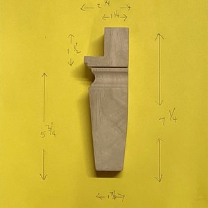 Carton of 4 Square Tapered Block Style Wooden Furniture Legs. MR47 image 5
