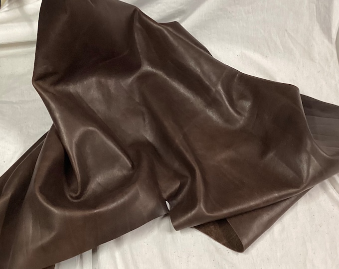 Harness Brown Distressed Leather Cowhide Remnants,  BR117