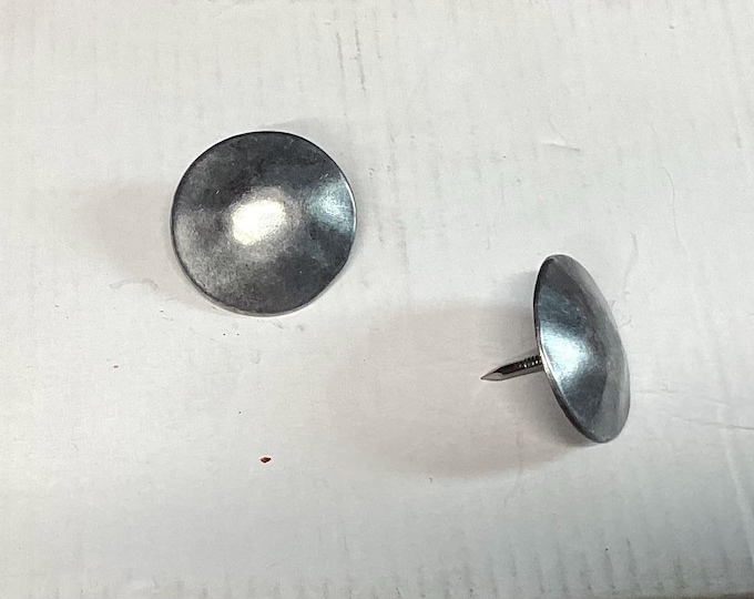 15 Nickel Oxford Decorative Nails. Upholstery Tacks. Trim.  112D