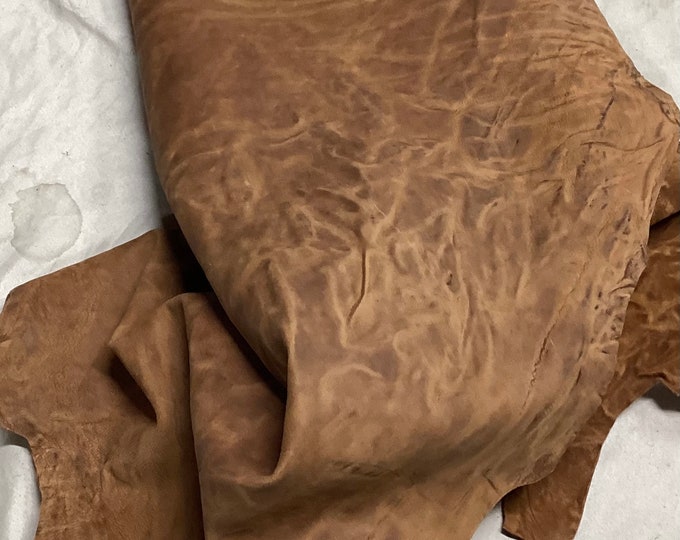 Matte Brandy Brown Leather Lambskin,  OSM10283