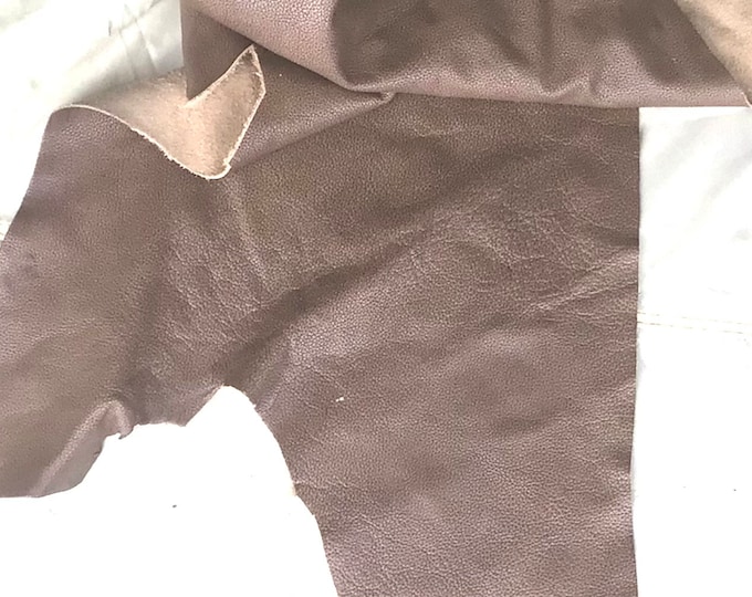 Mushroom Color Leather Cowhide Remnant,  MRh2624