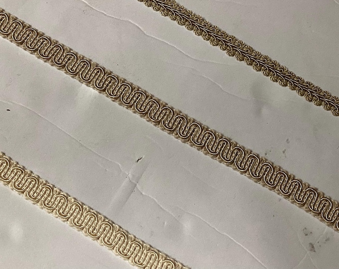 3 Rolls French and Scroll Gimp.  Upholstery gimp.  Trim.  Home Furnishing,  121416