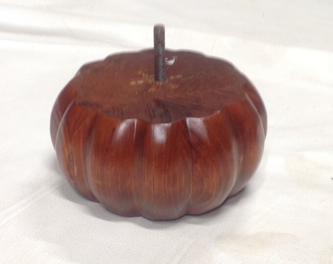 Package of 4 Pumpkin Shaped Wooden Furniture Legs In an Oak Finish #1011