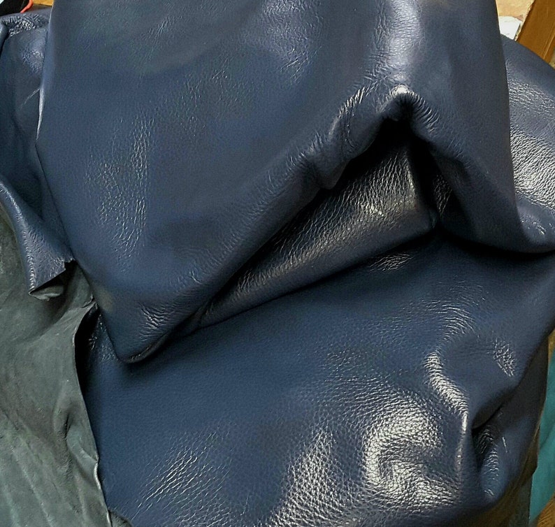 Berry Blue Leather Brahma Cowhides #EBBR812