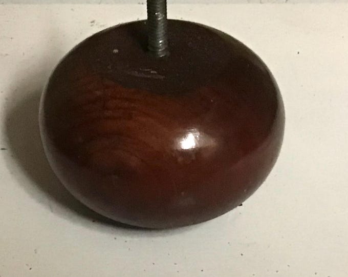 Mahogany Bun Furniture Legs - 2.5" Chair Risers, Sofa Feet - Set of 4. 880