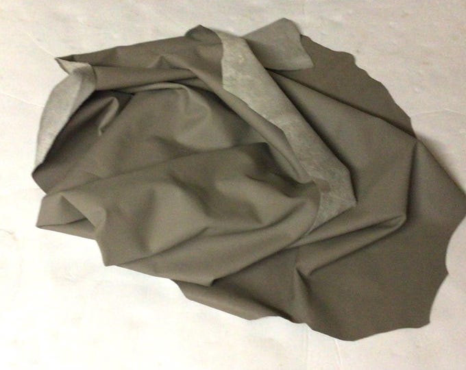 Taupe Leather Lambskin. Leather Hides. Crafting Leather, Handbag Leather. OSM1832