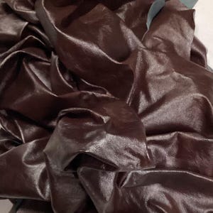 Burnt Burgundy Leather Brahma Cowhide. Leather Hides. Cowhides. Upholstery Leather, BR897