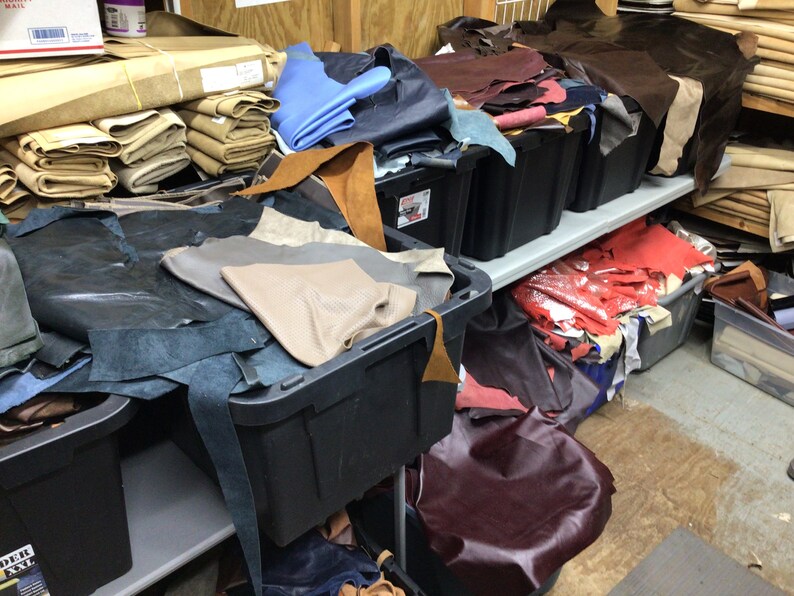 10 Pounds Cowhide Leather Remnants TRK2 Scrap Leather Etsy