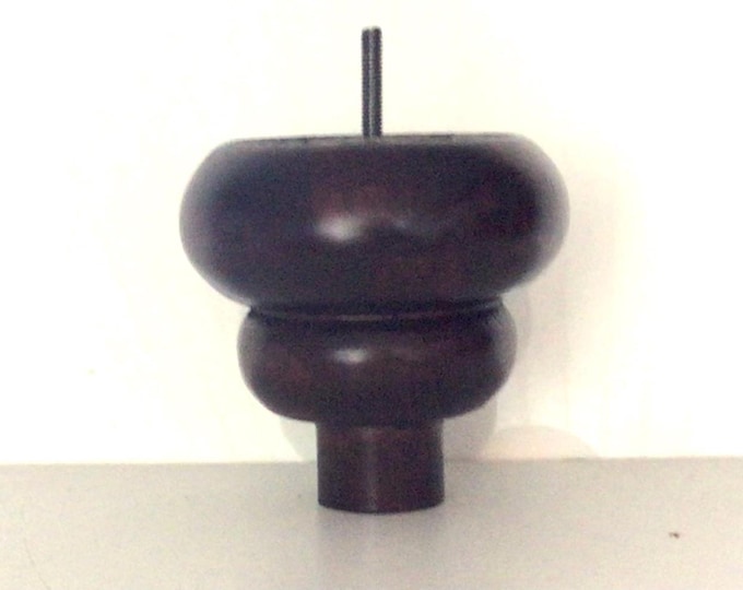 Package of 4 Mahogany Wooden Furniture Legs.  Chair Risers. Home Decor. Sofa Legs. 1170