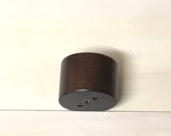 Package of 2 or 4 Walnut Finish 1 1/2 Inch Furniture Legs. LS100