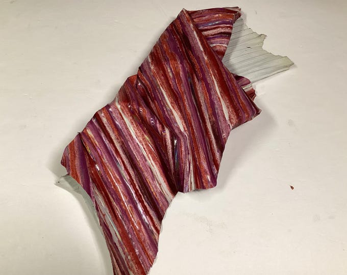 Multi Color Leather Lambskins.  Leather hides. Garment Leather. Gifts. Crafting leather. OSM1170