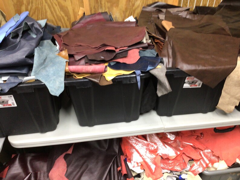 10 Pounds Cowhide Leather Remnants TRK2 Scrap Leather Etsy
