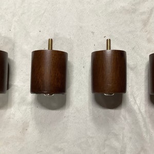 Package of 2 or 4 Furniture Legs 2 1/2 Inches, Wooden.  L25A