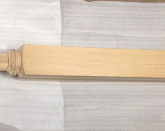 Unfinished Maple Wood Bed Post Finial TM0100
