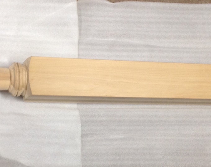 Unfinished Maple Wood Bed Post Finial TM0100