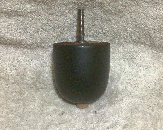 4 Black finish Round 3 Inch Wooden Furniture Legs.  Risers. Home Decor 1323 Black