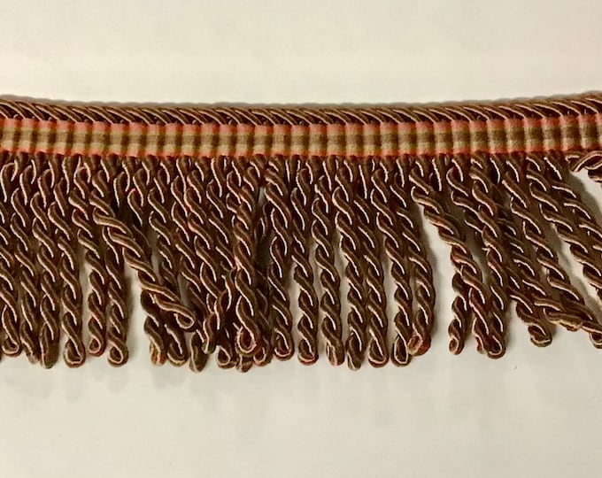 Burgundy Green 3 inch Fringe. Trim.   Upholstery Trim.  3XL08