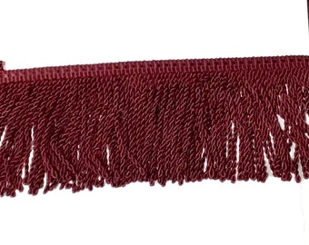 Deep Burgundy 3 Inch Bullion Fringe J16