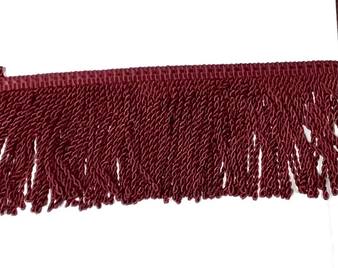 Deep Burgundy 3 Inch Bullion Fringe J16