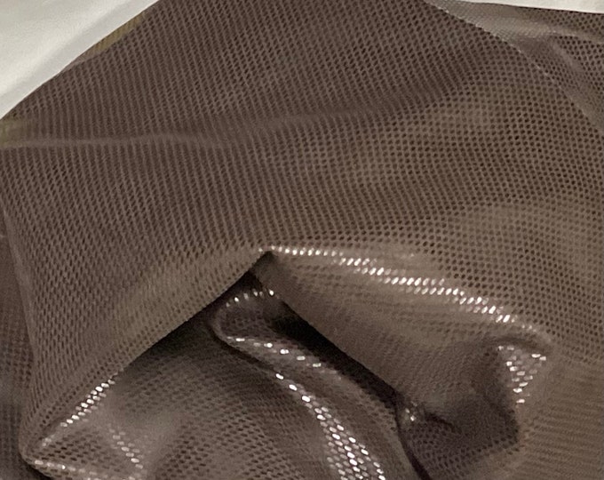 4 Square Feet Brown Printed Leather Lambskin.  OSM701