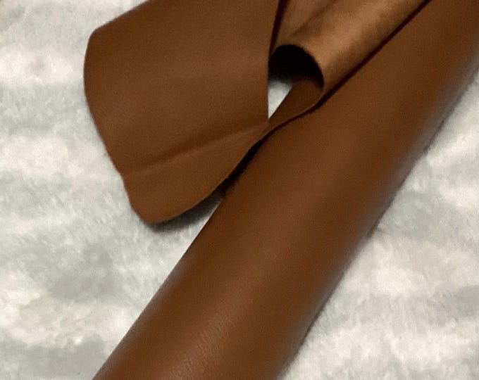 Reddish Brown Leather Cowhides, Soft Semi Gloss Finish, 57 sq ft. 64187