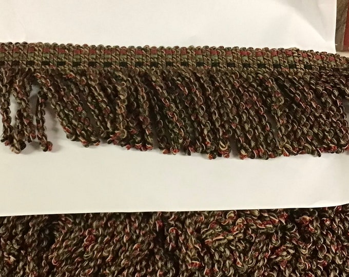 3 Inch Tweed Knitted Bullion Fringe 18 Yards  3VNT19