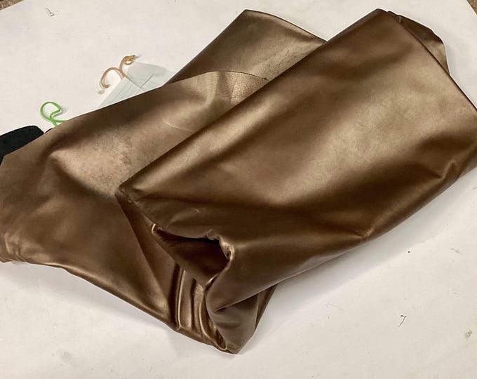 Lustrous Bronze Gem Tarnished Leather Cowhides, Leather Hides.  upholstery leather.251TOWN