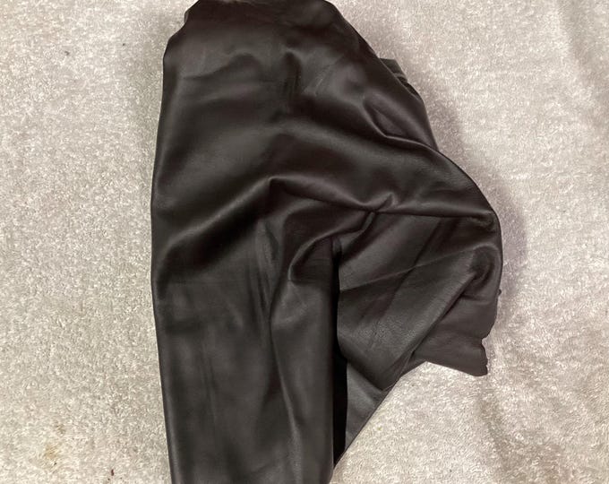 Southern Dark Walnut Brown Leather Lambskins.   Bible Leather. Leather Hides, Garment Leather. LAMB7050