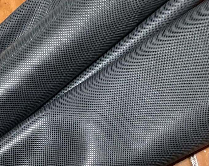 Gray Embossed Leather Cowhides for Crafting and Upholstery (13 sq ft) CA108