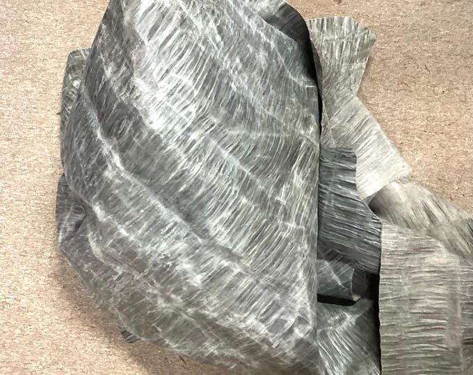 Stonework Gray Embossed Leather Cowhide. Upholstery Leather. Crafting Leather.  CL52527