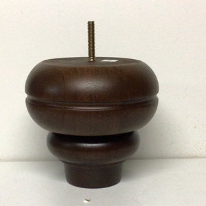 Package of 2 or 4  Walnut Finish Wooden Furniture Legs,  DA1060