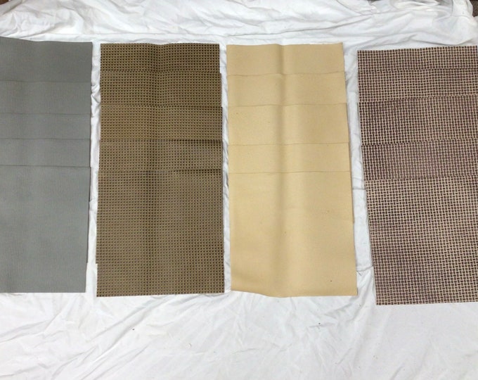 20 pieces, 4 colors, 10x10 inch leather cowhide squares. remnants. Leather Pieces. Craft Supplies MAR09
