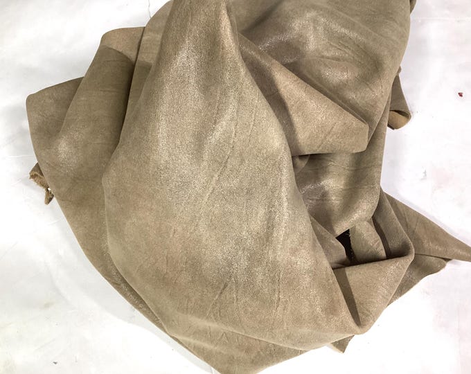 Menagerie Birch Brown leather cowhide remnant. Leather hide. Cowhide, CL52503