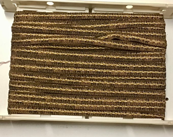 24 Yards Brown and Copper 5/8 Inch GIMP. P63
