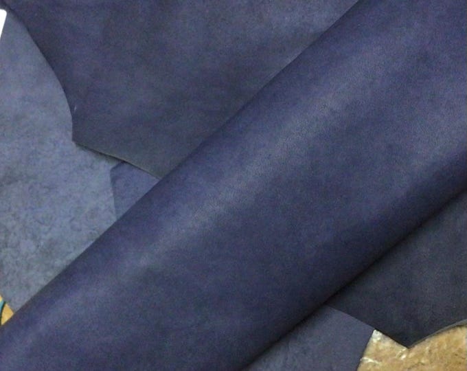 Distressed Purple Leather Lambskin. leather hide,  OSM68