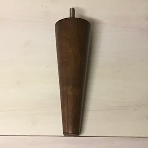 Packages of 2 or 4 Wooden 6 Inch Furniture Legs, Walnut Finish LT6208W